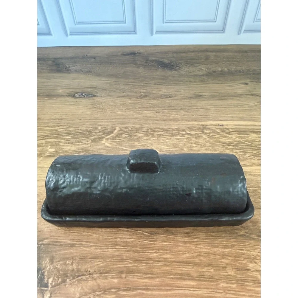 Badgley Mischa‎ Modern Black Textured Ceramic 7.5